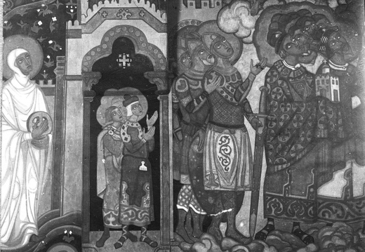 Отроки святые (Фрагмент росписи церкви Св. Духа в Талашкине)