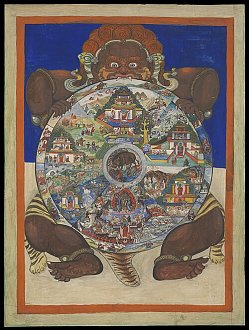 Нажмите на изображение для увеличения.

Название:	500px-Yama_holding_the_Bhavacakra_or_Wheel_of_life._Gouache._Wellcome_L0069380.jpg
Просмотров:	14
Размер:	142.6 Кб
ID:	101970